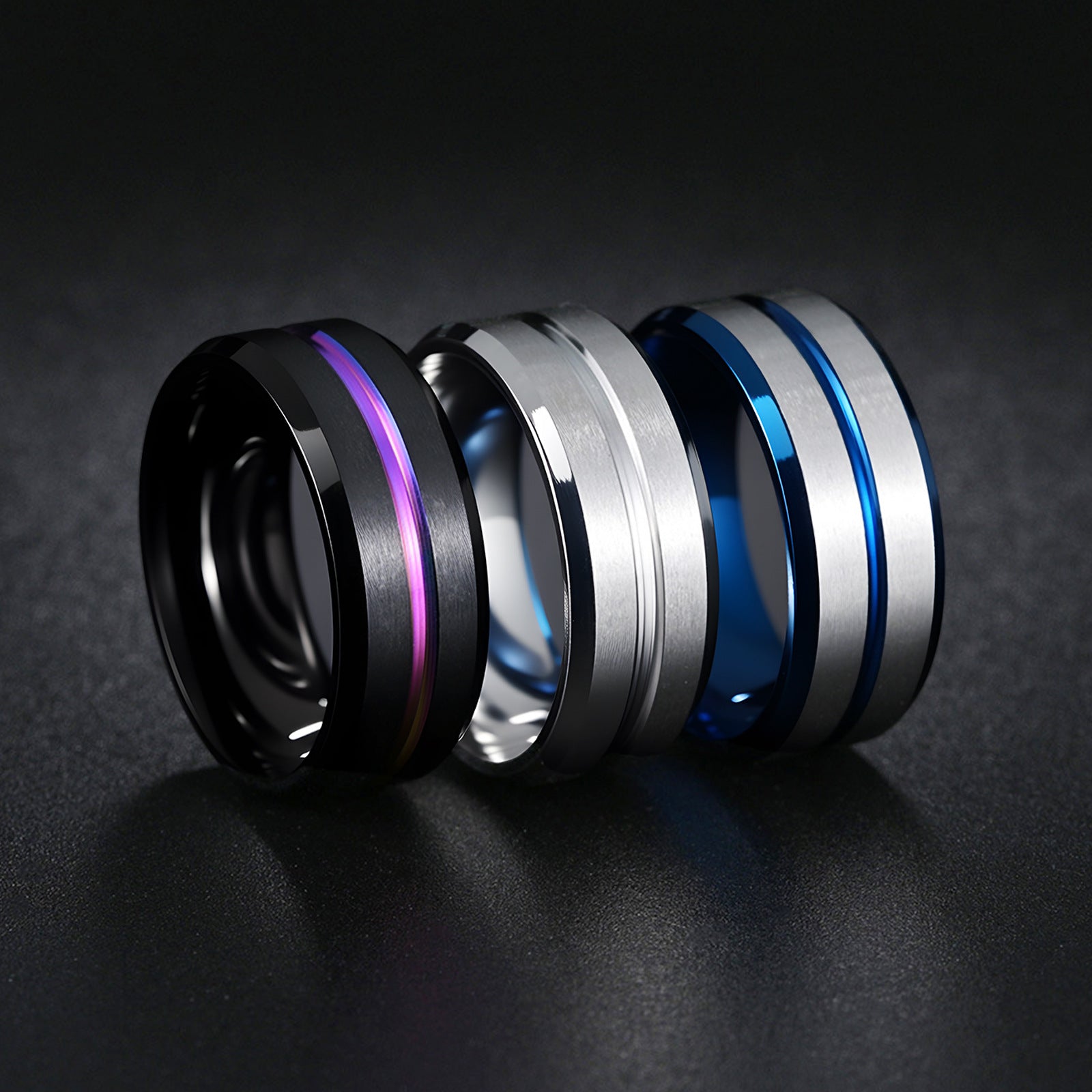 Men's Stainless Steel Fashion Ring in Multiple Colors