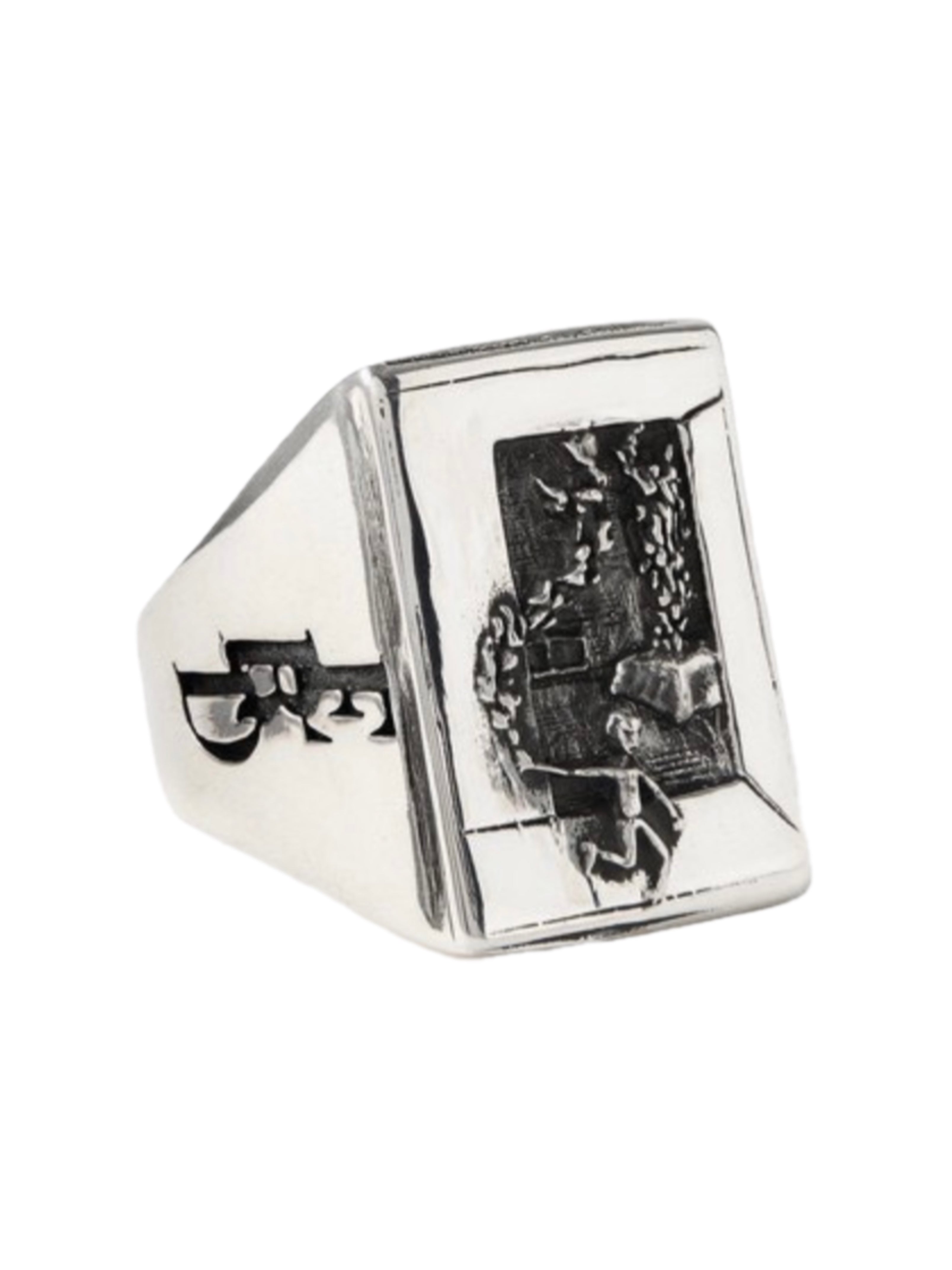Relief-style silver finger rings for both men and women pure silver