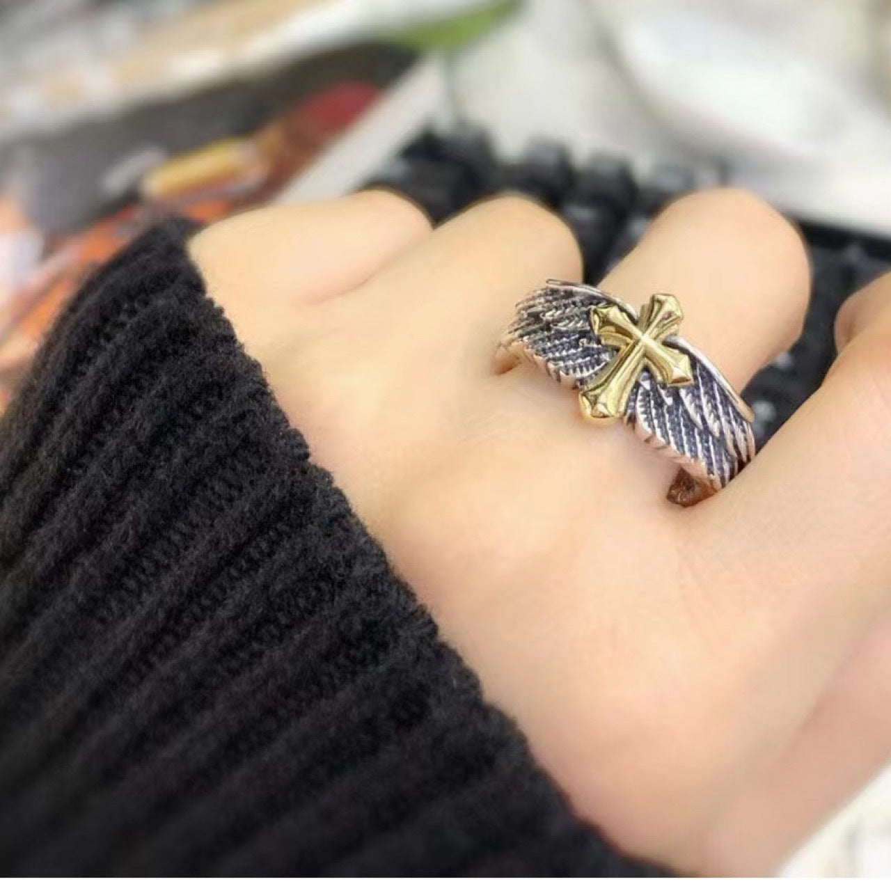 Men's Hip Hop Fashionable Retro Alloy Ring