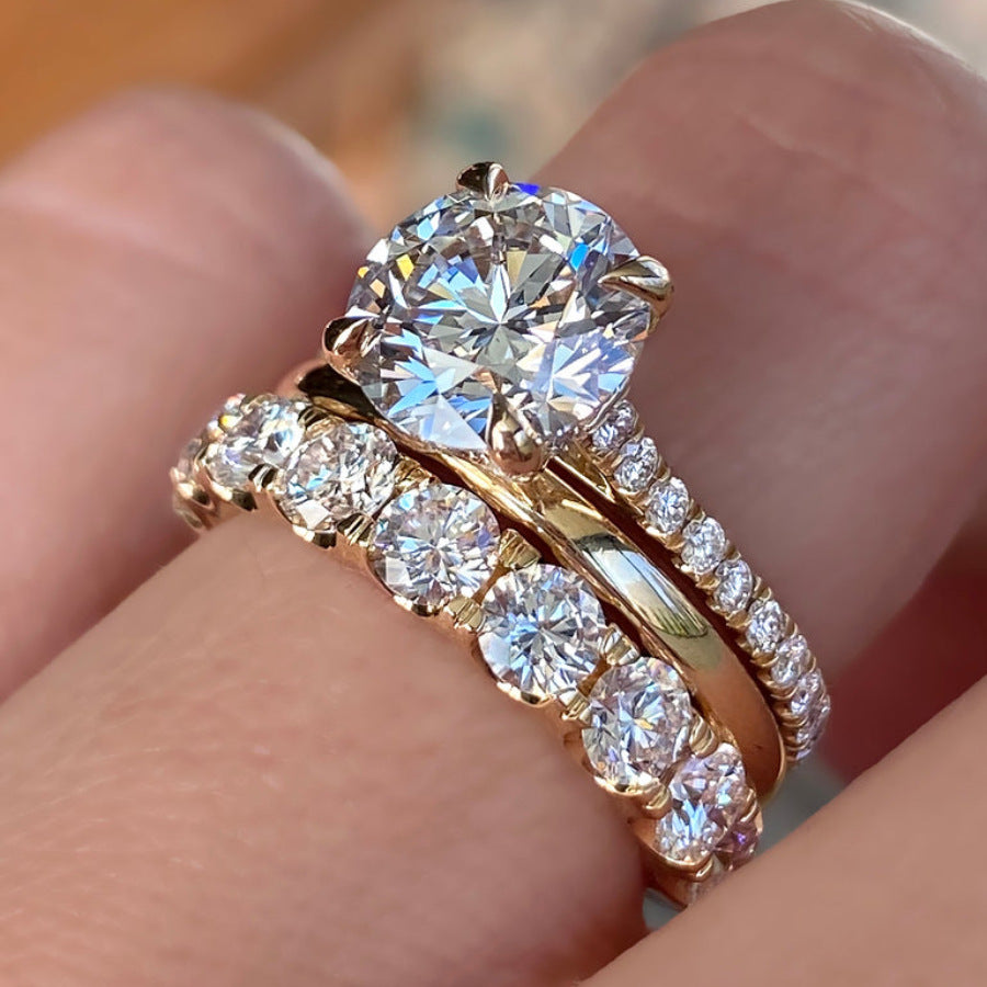 Three sets of elegant ladies' rings